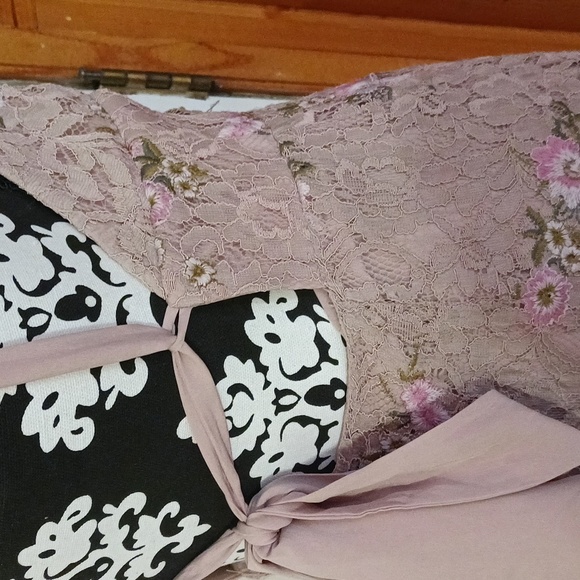 Sexy Lace floral pink backless dress - Picture 13 of 15